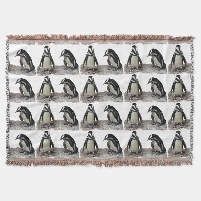 Penguins Throw Blanket (Front)