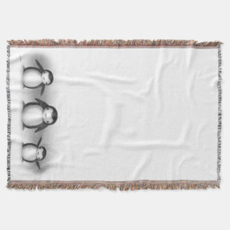 Penguins Throw Blanket