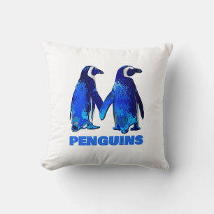 Penguins Throw Pillow