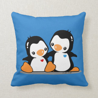 Penguins Throw Pillow