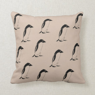 Penguins Throw Pillow