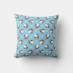 Penguins Throw Pillow