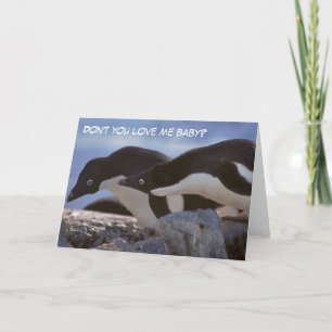 Penguins Valentine's Day Greetings Card