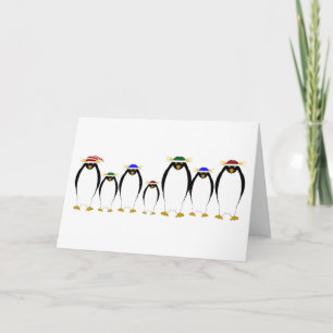 Penguins Winter Greeting Card