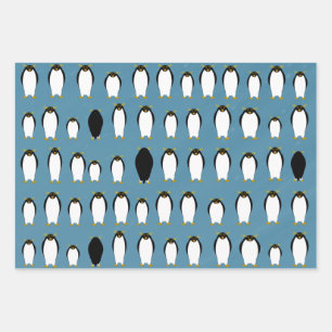 Penguins Wrapping Paper Sheets