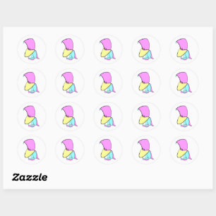 Pengwizard Classic Round Sticker
