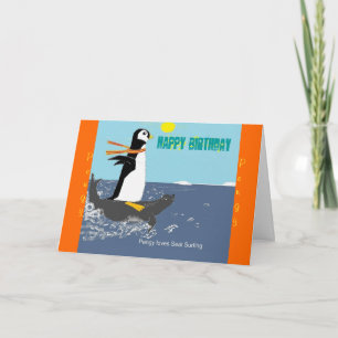 Pengy La Carte D'Anniversaire Du Pingouin.