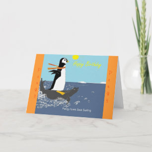 Pengy La Carte D'Anniversaire Du Pingouin.