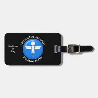 Penicillin Allergy Medical Alert Luggage Tag