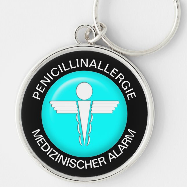 PENICILLINALLERGI  Medical Alert - Button Keychain (Front)