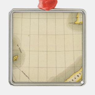 Peninsula of Alaska Metal Ornament