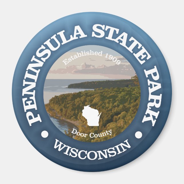 Peninsula State Park (SP) Magnet (Front)