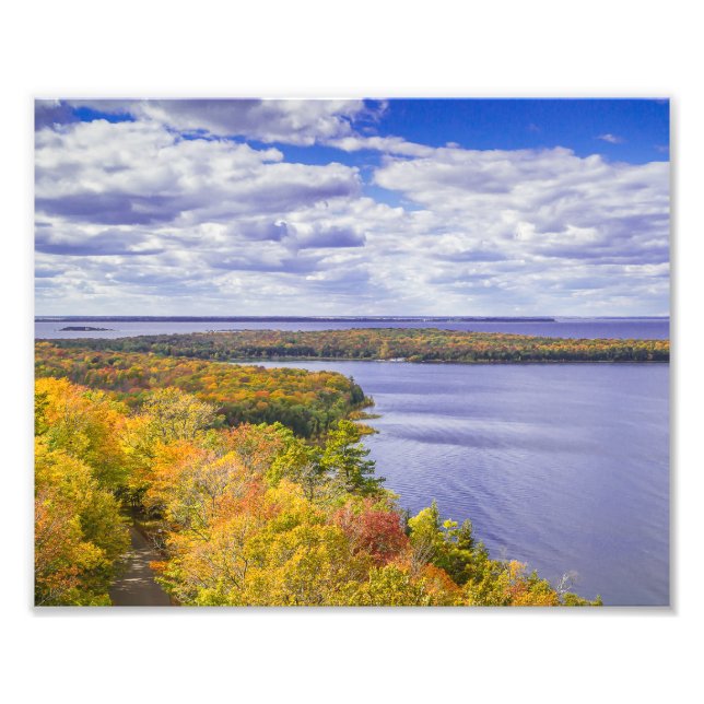 Peninsula State Park Tower, WI - View in Fall Photo Print (Front)