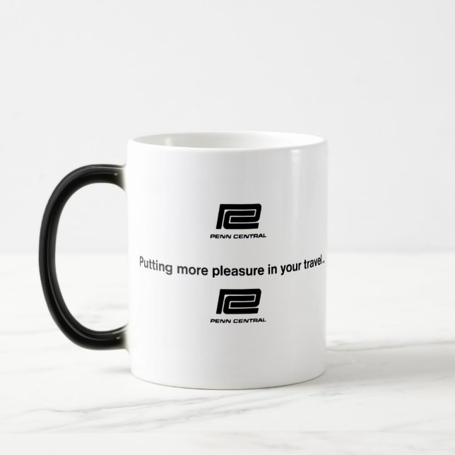 Penn Central Railroad Travel   Magic Mug (Left)