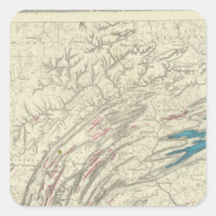 Penn iron, coal, petroleum, zinc square sticker