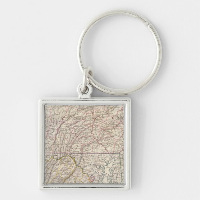 Penn, NJ, Md, Dela, DC, Virginia Keychain (Front)