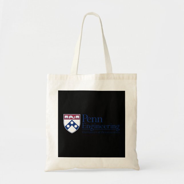 Penn Quakers Men's Apparel School of Engineering   Tote Bag (Front)