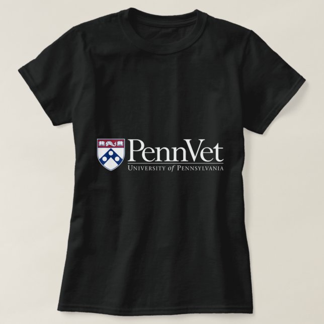 Penn Quakers Men's Apparel Veterinary School Pullo T-Shirt (Design Front)