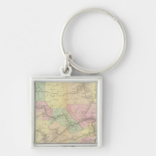 Penn railway map keychain