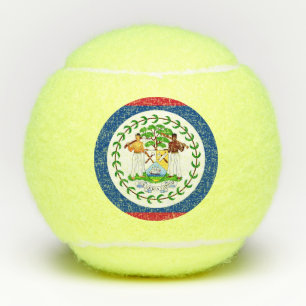 Penn tennis ball with flag of Belize