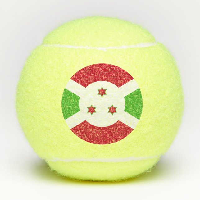 Penn tennis ball with flag of Burundi (Front)