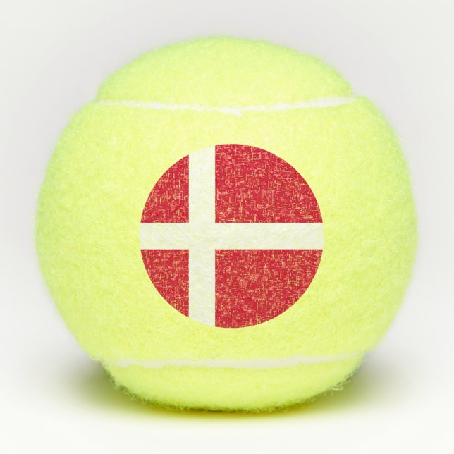 Penn tennis ball with flag of Denmark (Front)