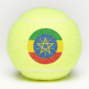Penn tennis ball with flag of Ethiopia