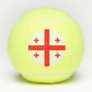 Penn tennis ball with flag of Georgia