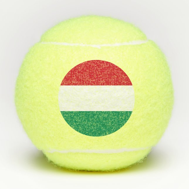 Penn tennis ball with flag of Hungary (Front)