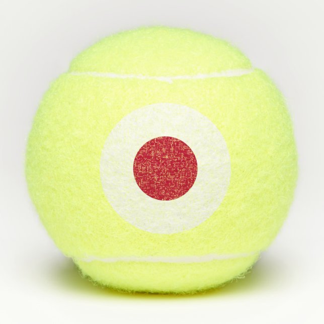 Penn tennis ball with flag of Japan (Front)