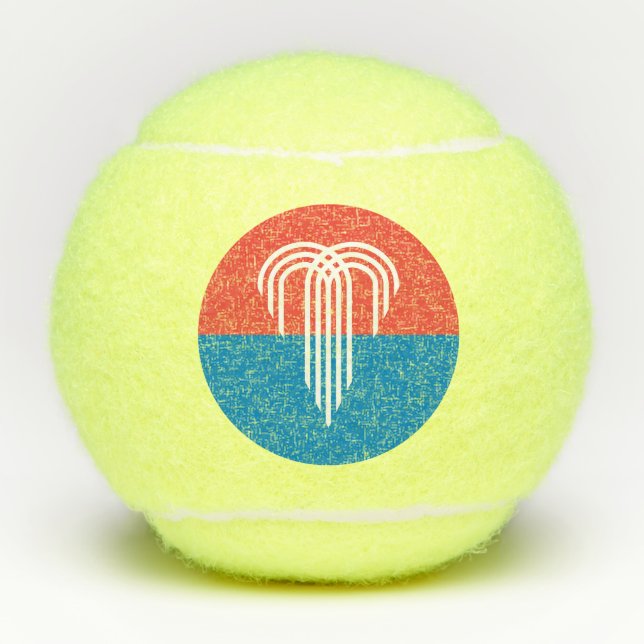 Penn tennis ball with flag of Kansas City (Front)