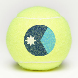 Penn tennis ball with flag of Minnesota, USA