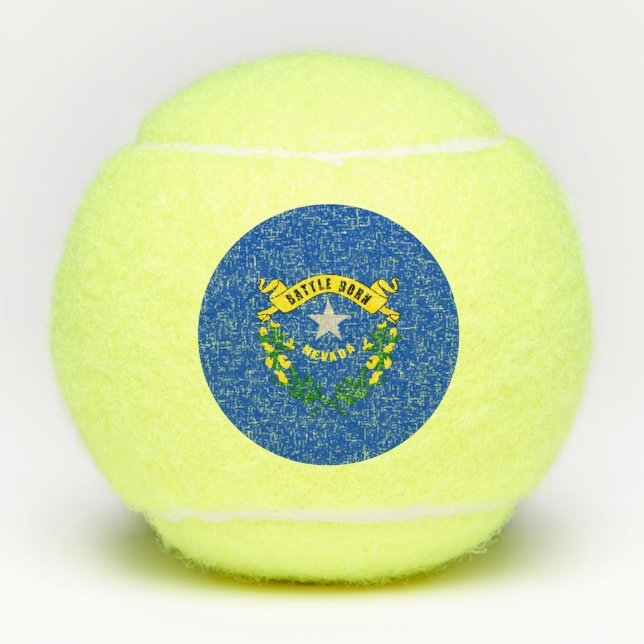 Penn tennis ball with flag of Nevada, USA (Front)