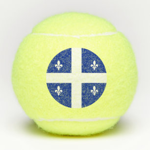 Penn tennis ball with flag of Quebec, Canada
