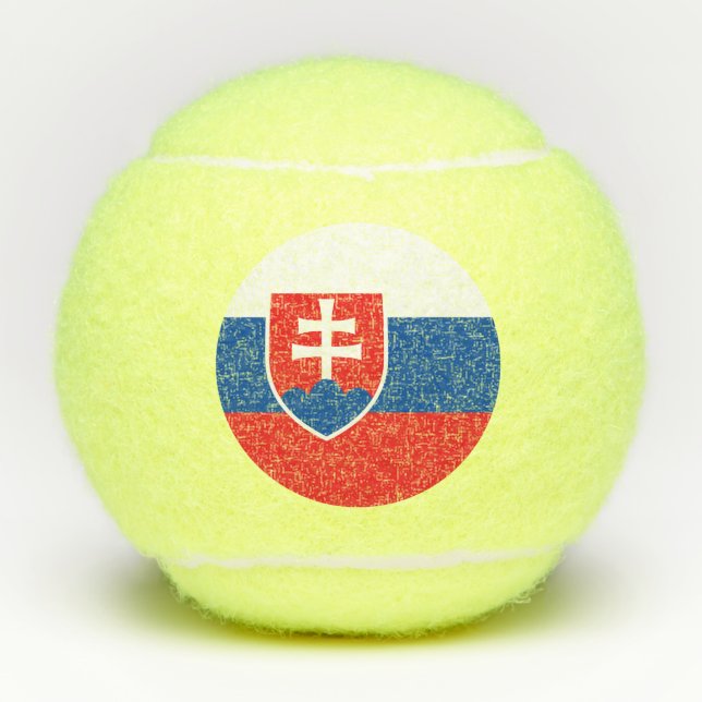 Penn tennis ball with flag of Slovakia (Front)