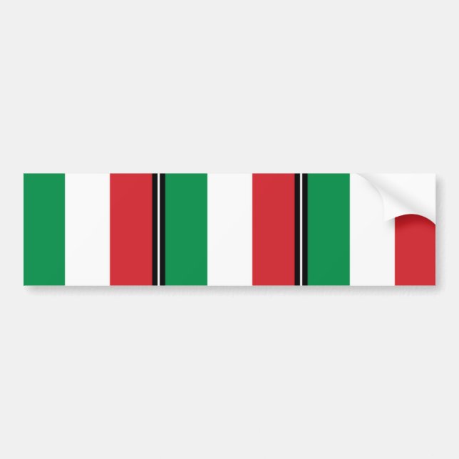 Pennant Of Italy, Italy flag Bumper Sticker (Front)