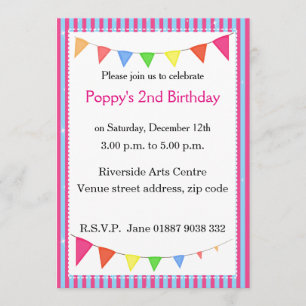 Pennant Party Invitation