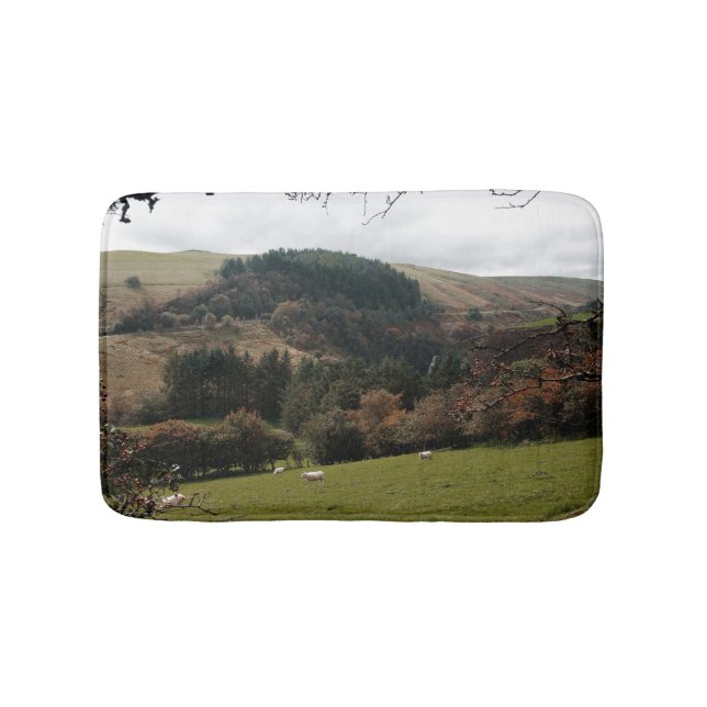Pennant Valley Wales Bath Mat (Front)