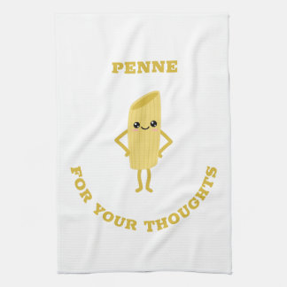 Penne for your thoughts kitchen towel