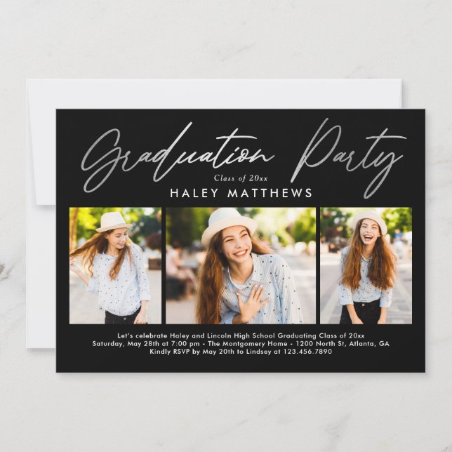 Penned Party Graduation Party Invitation (Front)