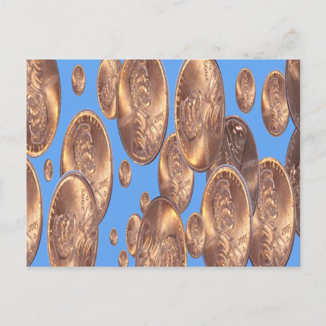 Pennies from heaven postcard (Front)