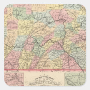 Pennsylvania 12 square sticker