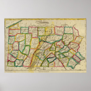 Pennsylvania 1818 Edition Poster