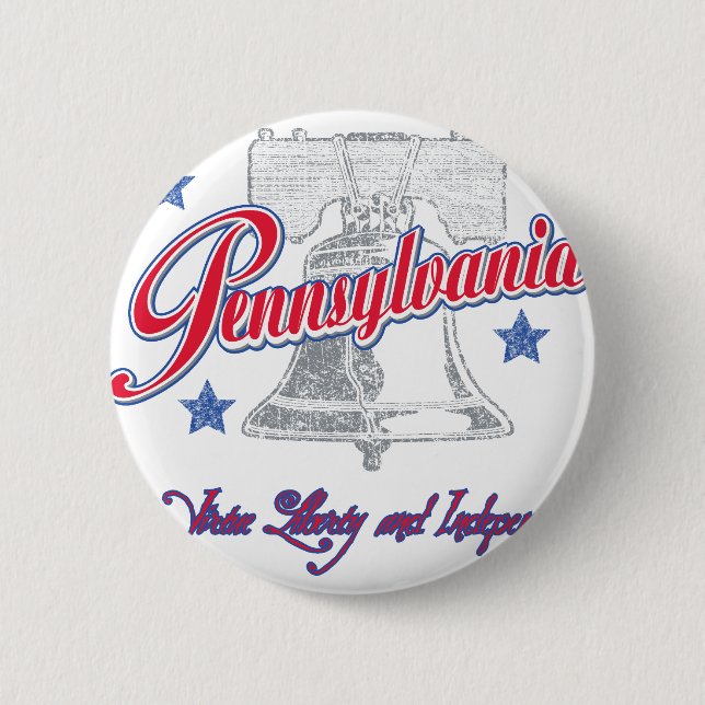 Pennsylvania 2 Inch Round Button (Front)