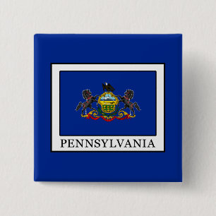 Pennsylvania 2 Inch Square Button