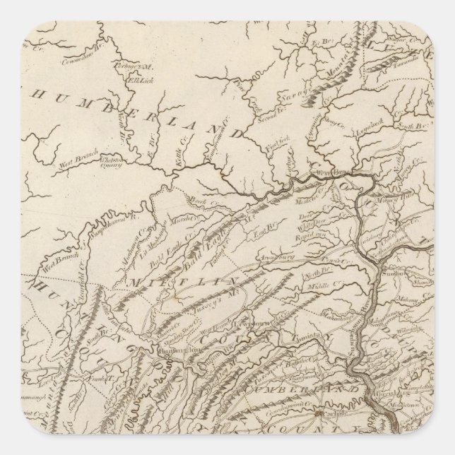 Pennsylvania 5 square sticker (Front)