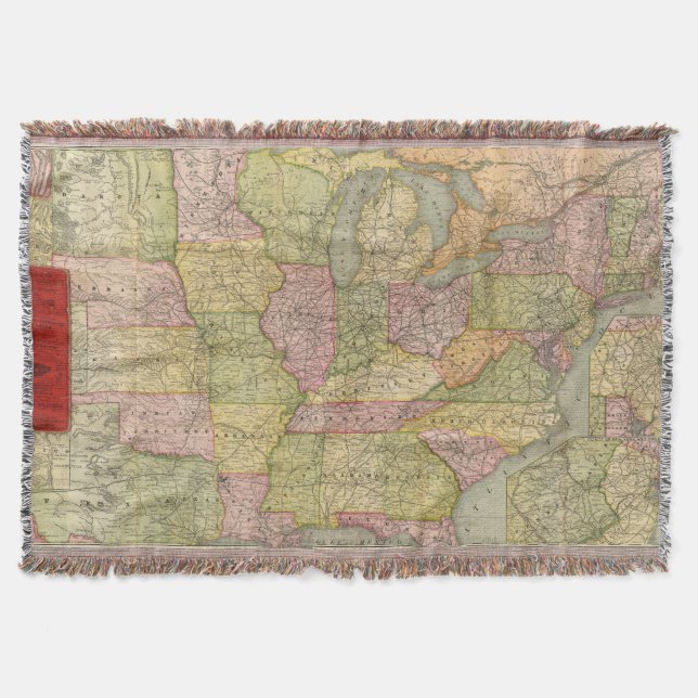 Pennsylvania 6 throw blanket (Front)