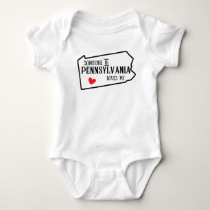 Pennsylvania Baby,Someone in Pennsylvania Loves Me Baby Bodysuit