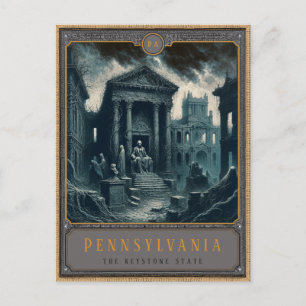 Pennsylvania Carte postale Art gothique