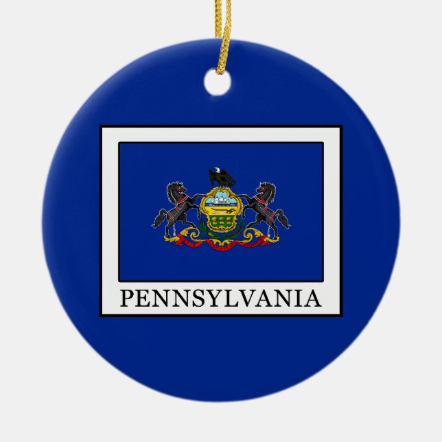 Pennsylvania Ceramic Ornament (Front)
